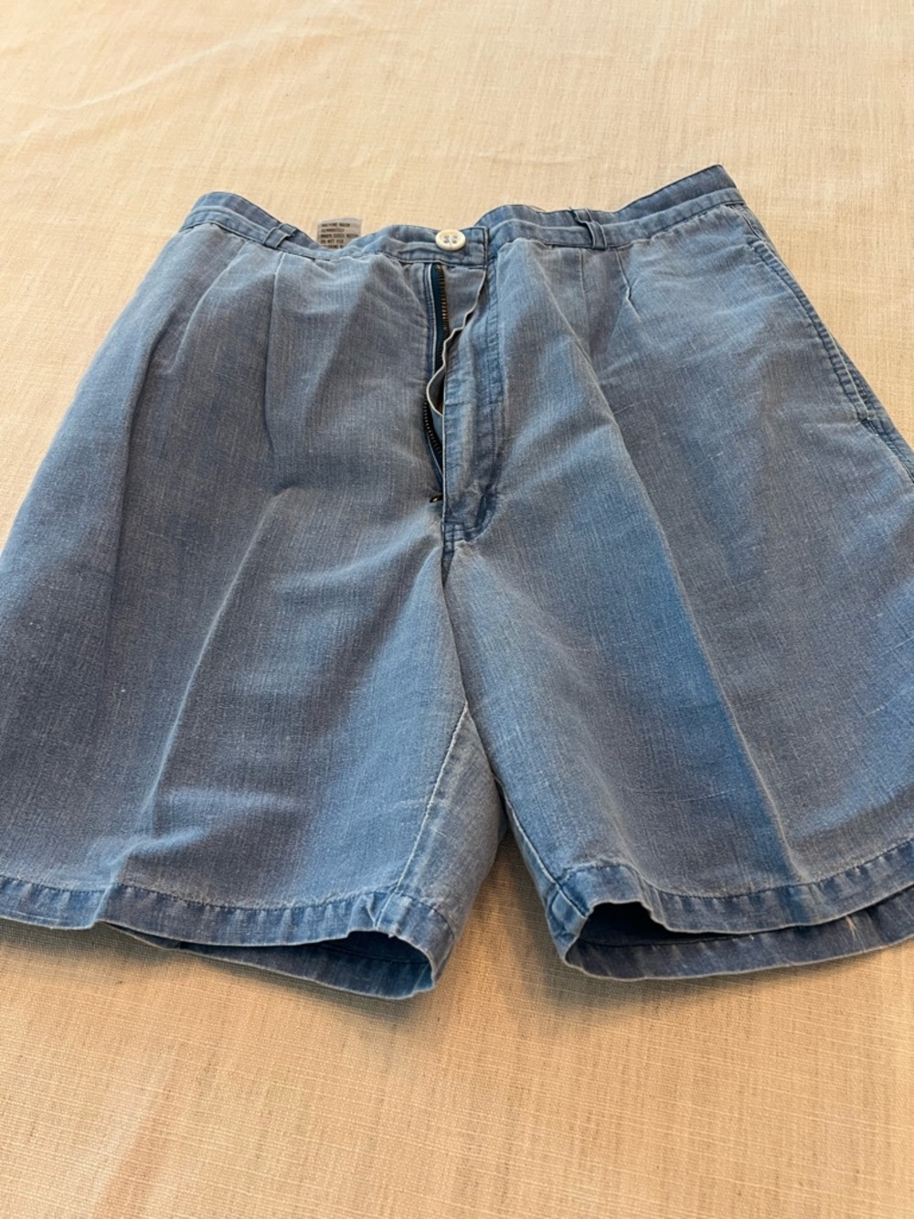 Men's Casual Blue Denim Shorts Size 34
